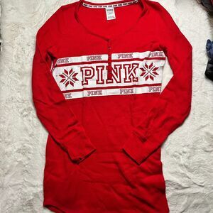 Victoria's Secret PINK thermal sleep pajama dress